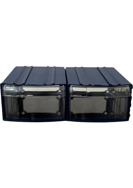 Plastik Çekmeceli Kutu 2 Çekmeceli 730-M