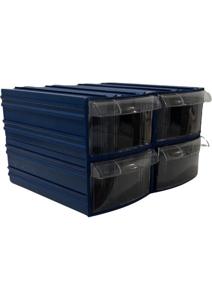 Plastik Çekmeceli Kutu 4 Çekmeceli 730-M