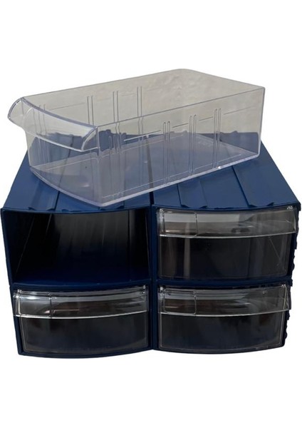 Plastik Çekmeceli Kutu 4 Çekmeceli 730-M fırsatları