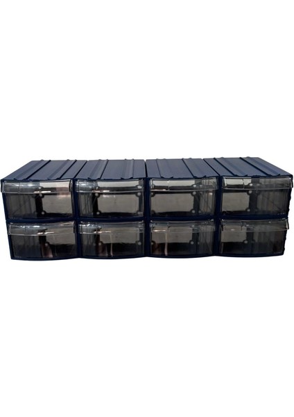 Plastik Çekmeceli Kutu 8 Çekmeceli 730-M