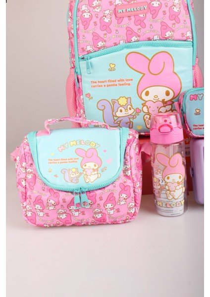 Dekomus Ile Yeni Sezon Lisanslı My Melody&best Frıends Okul ve Termoslu Beslenme Çantası Ile 500 ml Matara,2 Katlı Beslenme Kutusu /lunch Box Seti "ıslak Mendil Hediyeli" fiyatları
