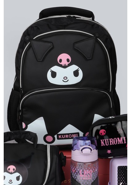Dekomus Ile Yeni Sezon Lisanslı Kuromı Deri Okul Çantası,termoslu Deri Beslenme ve Kalem Çantası Ile Beslenme Örtüsü,trıtan Matara 500 Ml,2 Katlı Beslenme Kabı Yemek Seti fiyatları