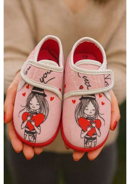 Kız Baskılı Cırtlı Kız Çocuk Panduf fiyatları