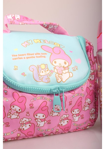 Dekomus Ile Yeni Sezon Lisanslı My Melody&best Frıends Termoslu Beslenme ÇANTASI,500 ml Matara ve 2 Katlı Beslenme Kutusu /lunch Box Seti "ıslak Mendil Hediyeli" fırsatları
