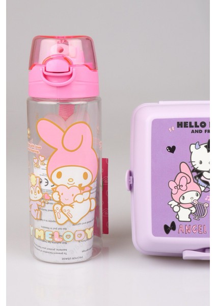 Dekomus Ile Yeni Sezon Lisanslı My Melody&best Frıends Termoslu Beslenme ÇANTASI,500 ml Matara ve 2 Katlı Beslenme Kutusu /lunch Box Seti "ıslak Mendil Hediyeli" indirimleri