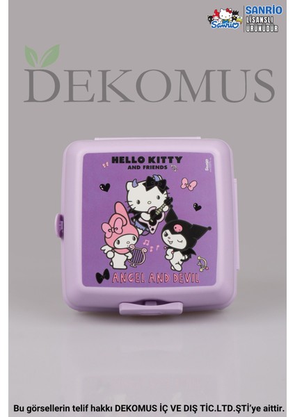 Dekomus Ile Yeni Sezon Lisanslı My Melody&best Frıends Termoslu Beslenme ÇANTASI,500 ml Matara ve 2 Katlı Beslenme Kutusu /lunch Box Seti "ıslak Mendil Hediyeli"