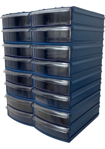 Plastik Çekmeceli Kutu 16 Çekmeceli 745-M