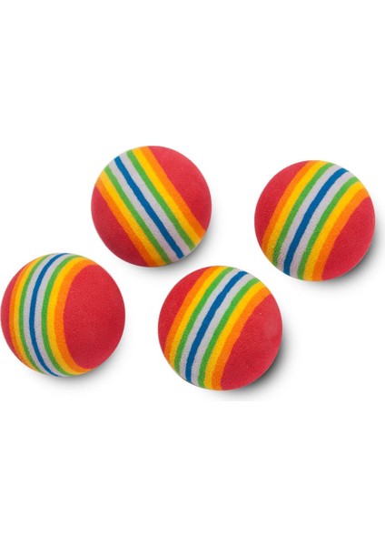 Karlıe Plastik Top Oyuncak 4cm 4lü Lzwdr