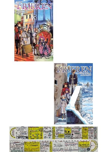Frieren 3-4. Ciltler Manga Seti + Mat. Öğreten Cetvel