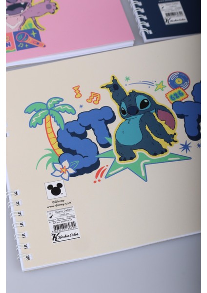 Dekomus Ile Yeni Sezon Lisanslı Lılo&stıtch "tekli" Spırallı 17X25 cm 15 Yaprak Resim Defteri modelleri