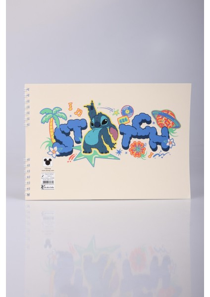 Dekomus Ile Yeni Sezon Lisanslı Lılo&stıtch "tekli" Spırallı 17X25 cm 15 Yaprak Resim Defteri