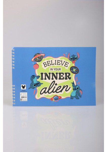 Dekomus Ile Yeni Sezon Lisanslı Lılo&stıtch "tekli" Spırallı 17X25 cm 15 Yaprak Resim Defteri