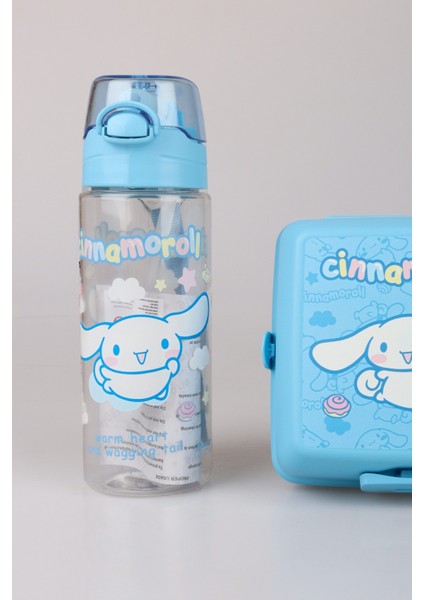 Ile Yeni Sezon Lisanslı Cınnamorol 500 ml Matara ve 2 Katlı Beslenme Kabı / Lunch Box "ıslak Mendil Hediyeli" modelleri