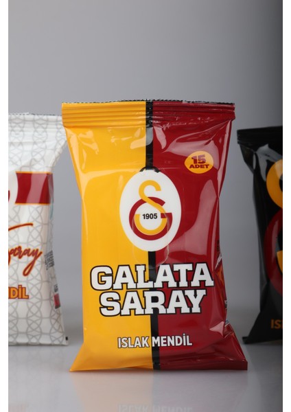 Dekomus Ile Yeni Sezon Lisanslı Galatasaray "tekli" Islak Mendil 15 Yaprak fırsatları