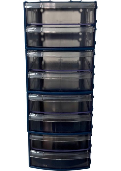 Plastik Çekmeceli Kutu 8 Çekmeceli 745-M