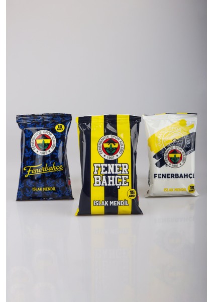 Dekomus Ile Yeni Sezon Lisanslı Fenerbahçe "tekli" Islak Mendil 15 Yaprak