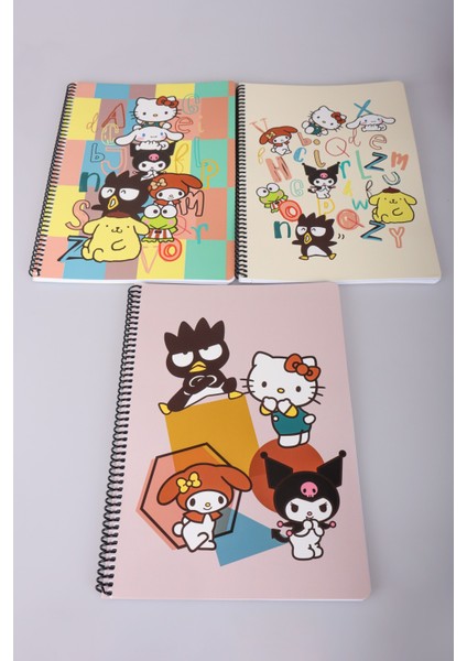 Dekomus Ile Lisanslı Hello Kıtty And Frıends "tekli" A4 Çizgili Okul Defteri 80 Yaprak
