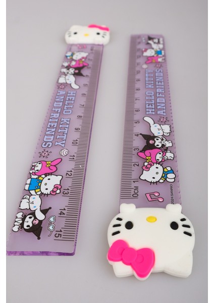 Dekomus Ile Lisanslı Hello Kıtty "tekli" Cetvel 15 cm "dekomus Islak Hediyeli" fiyatları