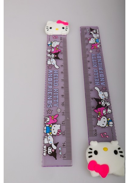 Dekomus Ile Lisanslı Hello Kıtty "tekli" Cetvel 15 cm "dekomus Islak Hediyeli" fırsatları