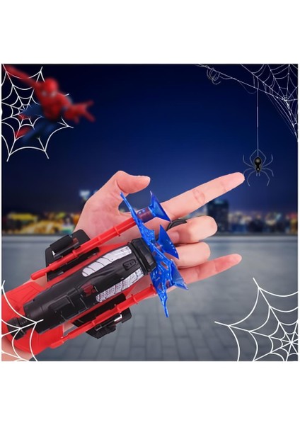 Spiderman Örümcek Adam Ağ Tasarımlı Vantuz Fırlatan Bileklik Oyuncak Seti 1 Fırlatıcı 3 Vantuz fiyatları