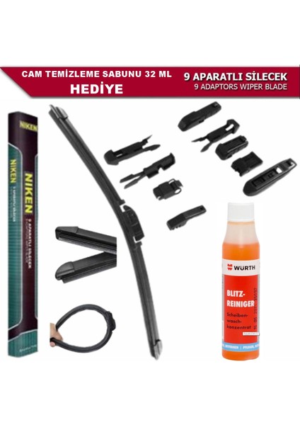 Vw Bora Silecek Takimi (1998-2002) Würth Cam Sabunu Hediyeli Lzwdr