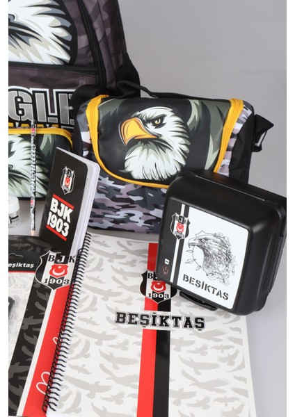 Yeni Sezon Lisanslı Kartal/eagle Okul,termoslu Beslenme ve Kalem Çantası Ile Full Kırtasiye Okul Seti fırsatları