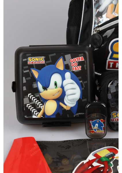 Dekomus Ile Lisanslı Sonıc Büyük Boy Okul ve Kalem Çantası Ile Matara,beslenme Kabı Kırtasiye Seti indirimleri