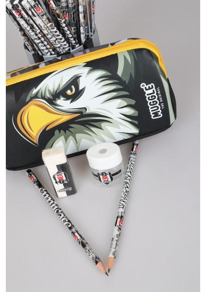 Yeni Sezon Lisanslı Kartal/eagle Kalem Çantası,2 Adet Kurşun Kalem,silgi ve Kalemtraş Kırtasiye Seti fiyatları