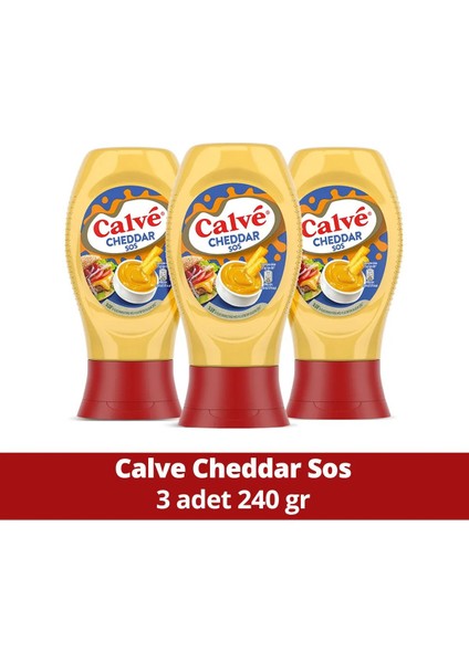 Sos Cheddar 240 gr X3 Adet