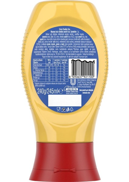 Sos Cheddar 240 gr X3 Adet