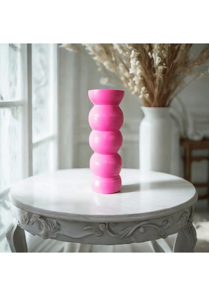 Bohem Iskandinav 20 cm Fuşya Vazo | Hediyelik Zarif Modern Tasarım Trend Dekor modelleri
