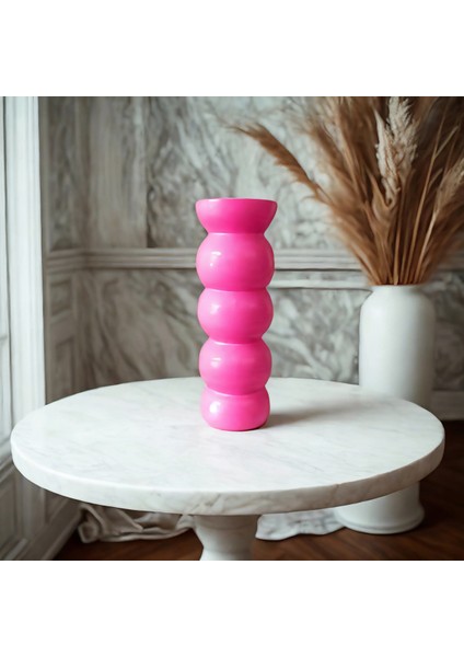Bohem Iskandinav 20 cm Fuşya Vazo | Hediyelik Zarif Modern Tasarım Trend Dekor fırsatları