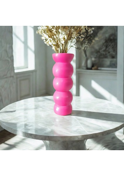Bohem Iskandinav 20 cm Fuşya Vazo | Hediyelik Zarif Modern Tasarım Trend Dekor indirimleri