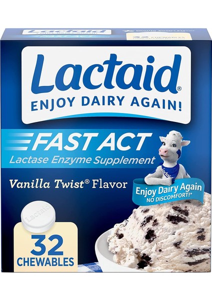 Fast Act Vanilla Twist Flavor 32 Chewable Tablet