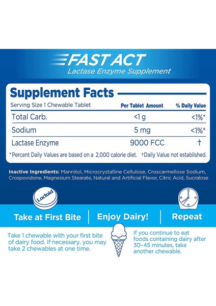 Fast Act Vanilla Twist Flavor 32 Chewable Tablet fiyatları