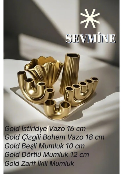 ✨iskandinav Bohem Tarzı Trend Golden Harmony Dekor Seti fiyatları
