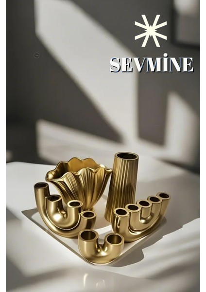 ✨iskandinav Bohem Tarzı Trend Golden Harmony Dekor Seti modelleri