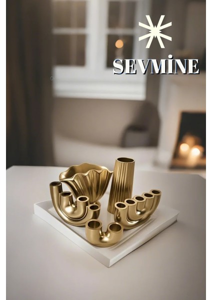 ✨iskandinav Bohem Tarzı Trend Golden Harmony Dekor Seti indirimleri