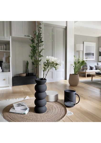 20 cm Sade Siyah Zarif Bohem Iskandinav Tarzı Trend Vazo modelleri