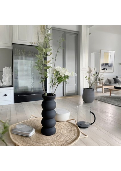 20 cm Sade Siyah Zarif Bohem Iskandinav Tarzı Trend Vazo indirimleri