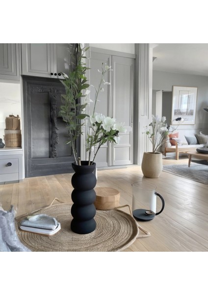 20 cm Sade Siyah Zarif Bohem Iskandinav Tarzı Trend Vazo