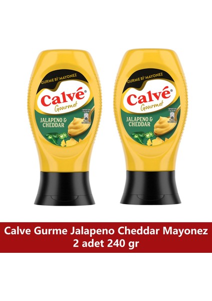 Gurme Mayonez Serisi Jalapeno Cheddar Mayonez 240G x 2 Adet