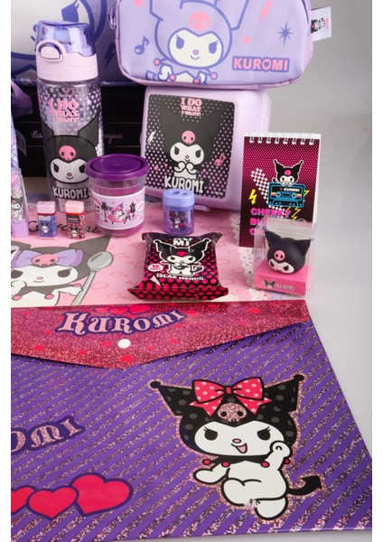 Dekomus Ile Yeni Sezon Lisanslı Kuromı "magıcal Buddy" Okul,termoslu Beslenme ve Kalem Çantası Ile Premıum Full+Full Kırtasiye Seti fiyatları
