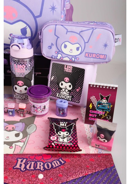 Dekomus Ile Yeni Sezon Lisanslı Kuromı "magıcal Buddy" Okul,termoslu Beslenme ve Kalem Çantası Ile Premıum Full+Full Kırtasiye Seti modelleri