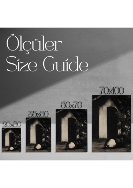 Karanlık Akademi Tarzı Soyut Tablo modelleri