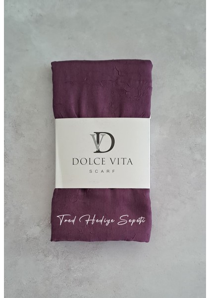 Bambu Kraş Şal Mürdüm