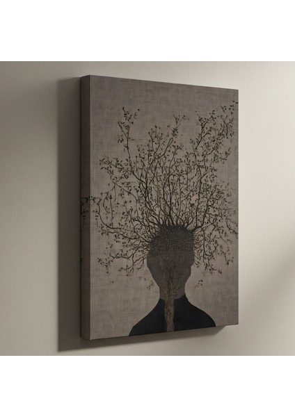 Düşüncenin Ağacı Soyut Sanat Tablosu