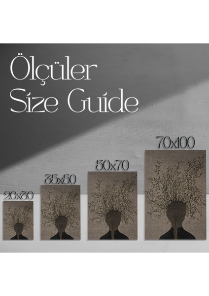 Düşüncenin Ağacı Soyut Sanat Tablosu modelleri