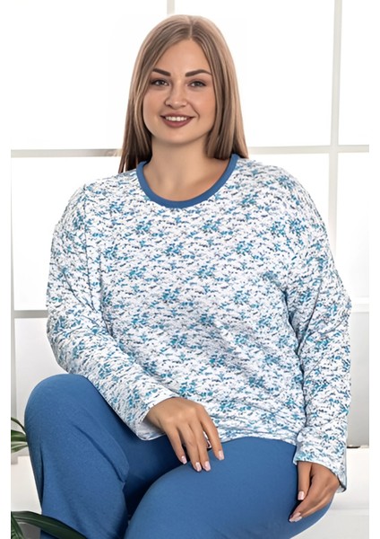 X-Dreamy Büyük Beden Pamuklu Desenli Uzun Kollu Pijama Takımı fiyatları