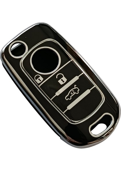 Fiat Egea Uyumlu Nano Anahtar Kumanda Kılıfı Oto Anahtarlık 3 Tuşlu Siyah Silver fiyatları